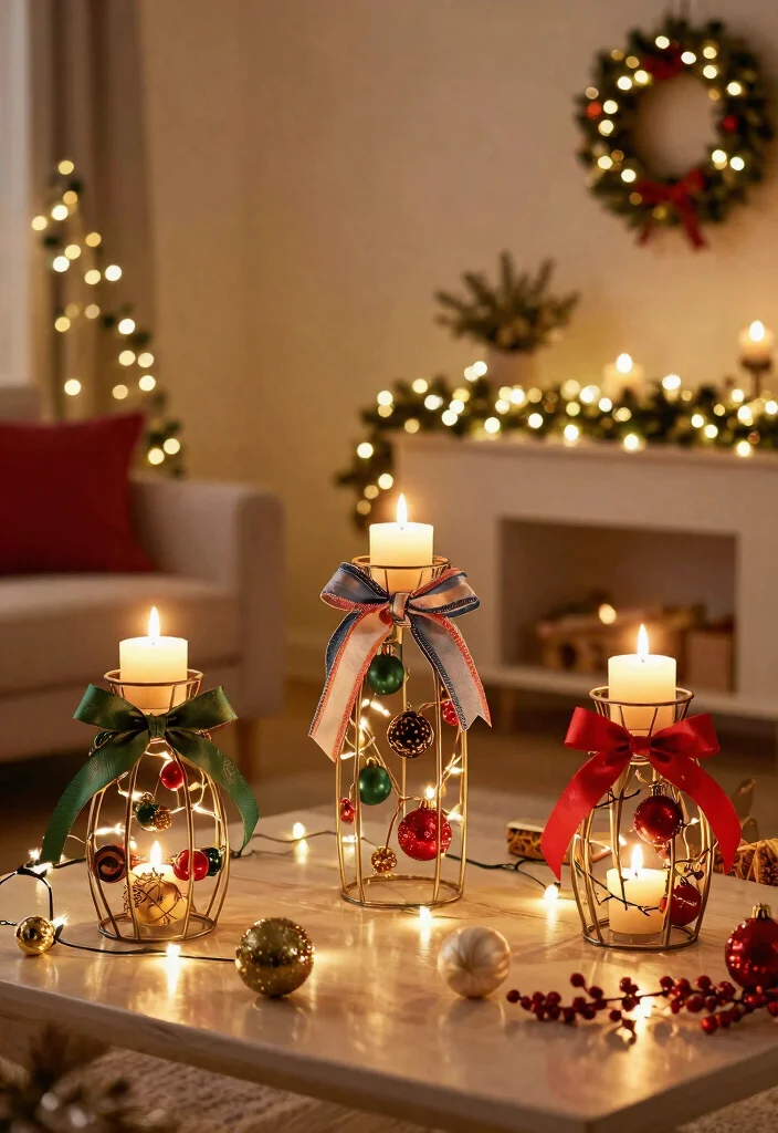 15 Wire Candle Holder Ideas That Catch Dripping Wax - 9. Festival of Lights 1