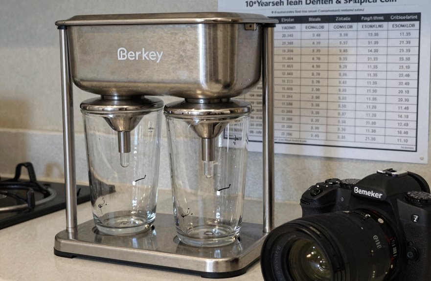 berkey costs over ten years