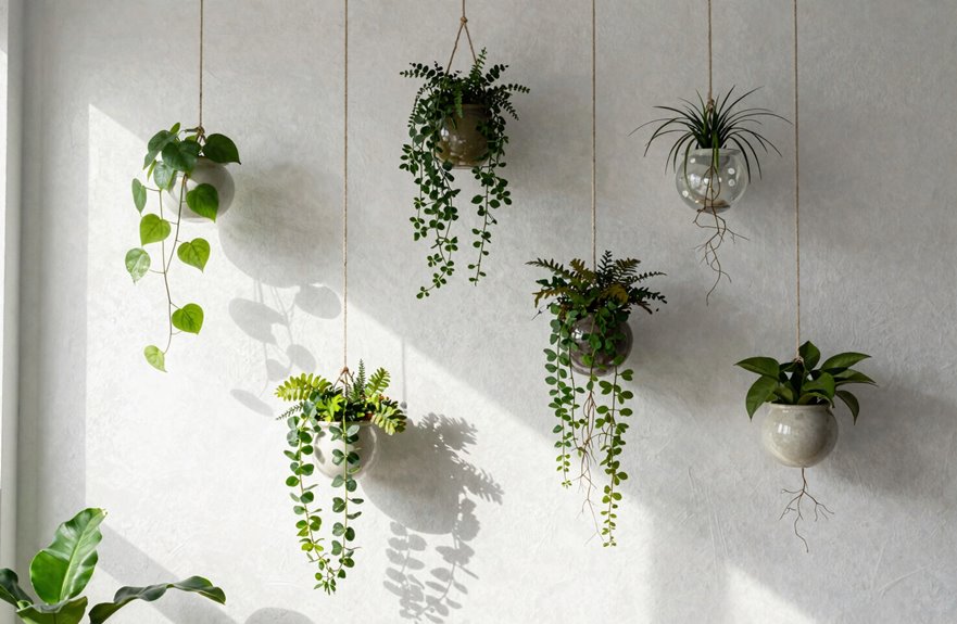 6 Steps to Hang Plants Indoors 5 bright indirect light elevated trailing plants