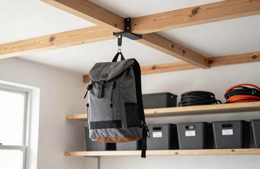 ceiling rack for overflow