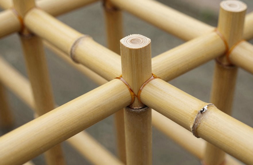 Build a Bamboo Trellis in 10 Steps 3 cut bamboo seal ends early
