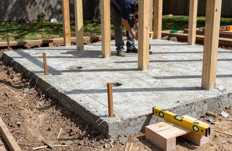 Build a Pergola in 6 Steps for Beginners 2 dig holes pour concrete foundation