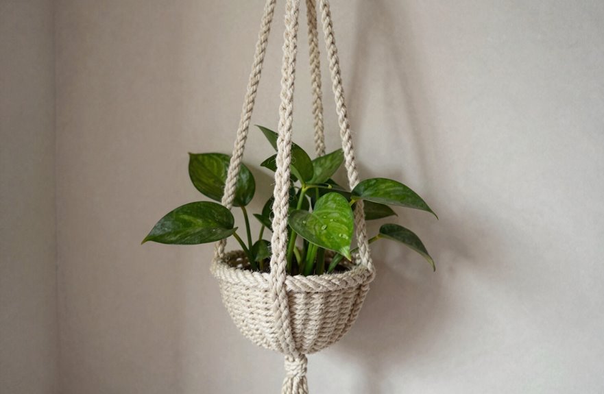 10 DIY Hanging Plant Holders You Can Make Today 1 eight rope hanger with four levels