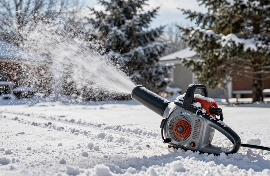 Does a Leaf Blower Work on Snow Effectively? 4 gas battery corded snow blower choices