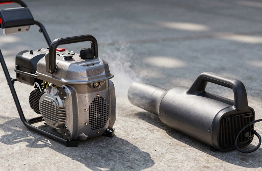 10 Key Differences Between Gas and Electric Leaf Blowers 2 gas vs electric leaf blowers sustained power differences