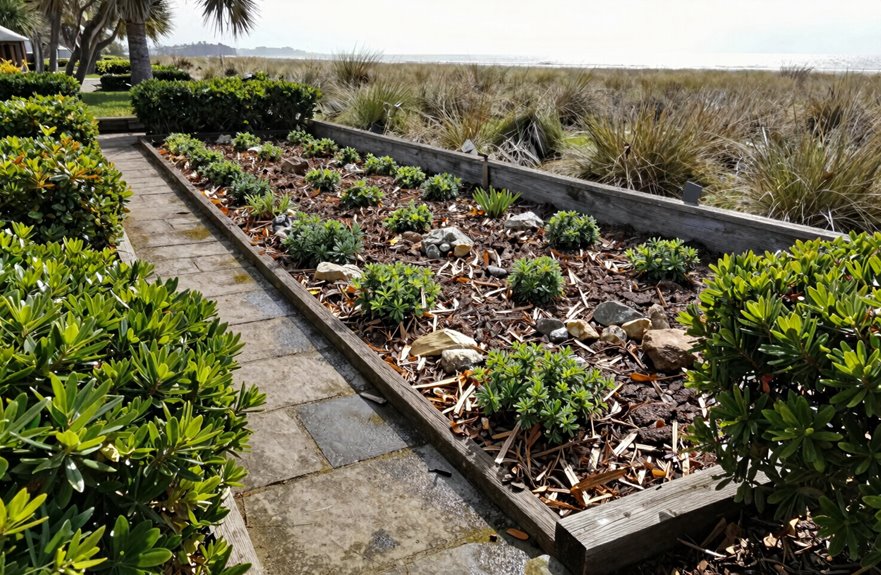 rock mulch needs weed barrier first