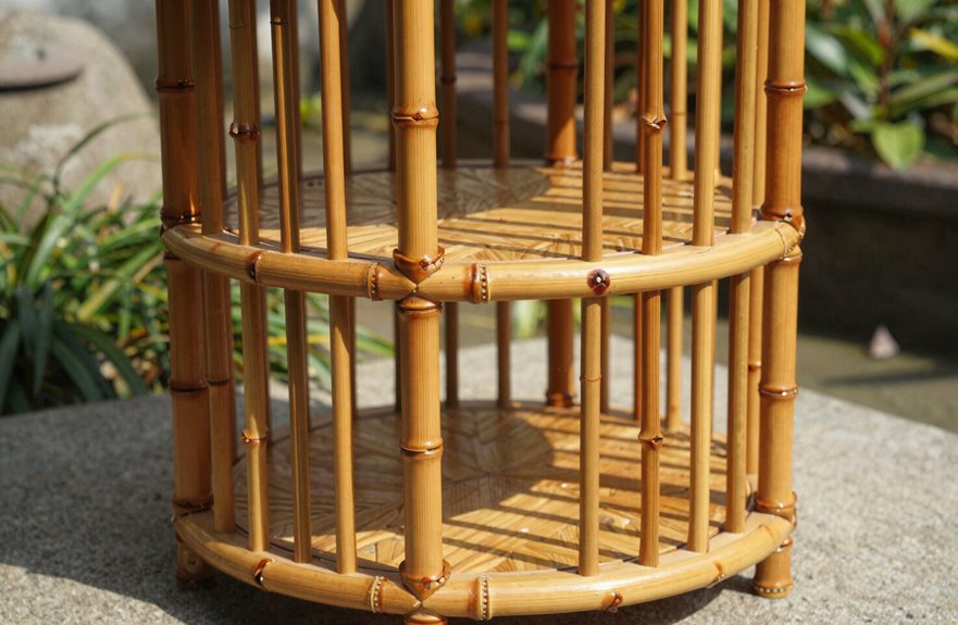 seal protect position bamboo stand