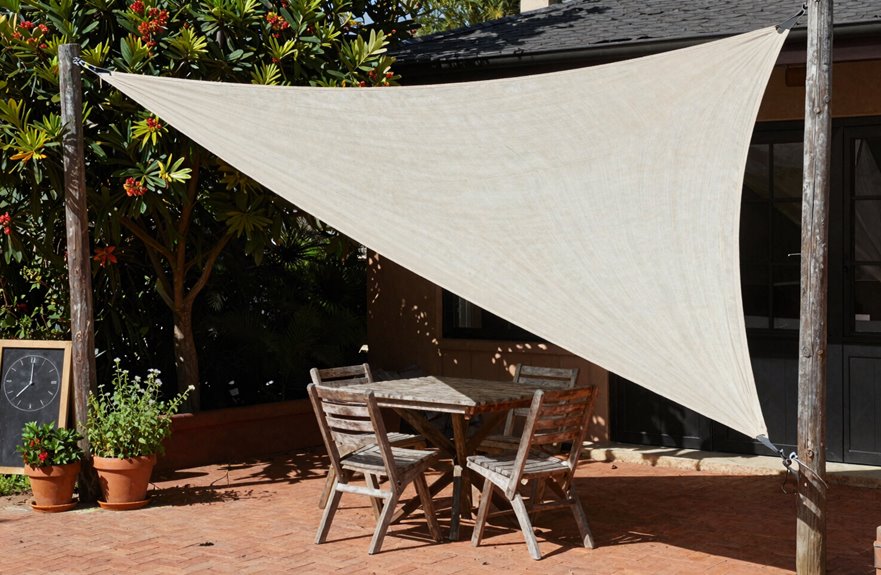 6 Best Awning Alternatives for Outdoor Shade 4 shade sails for angled budget shading
