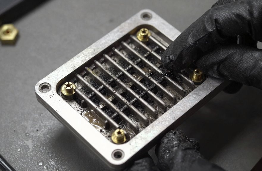 spark arrestor carbon buildup removal