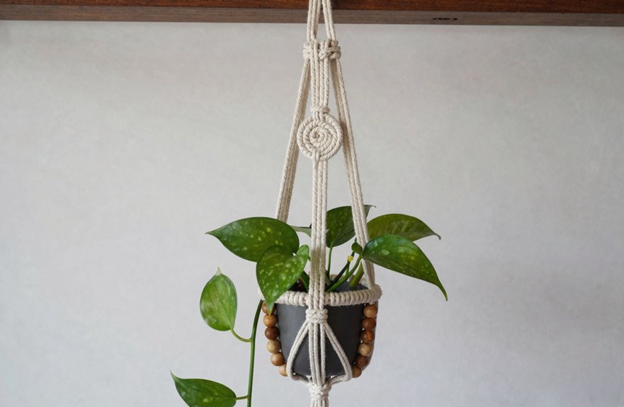 10 DIY Hanging Plant Holders You Can Make Today 5 three knots define macrame hanger