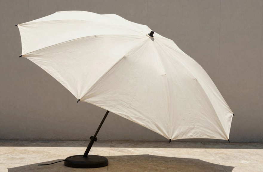 How to Keep Your Outdoor Umbrella From Spinning in the Wind 2 tilt canopy to wind direction