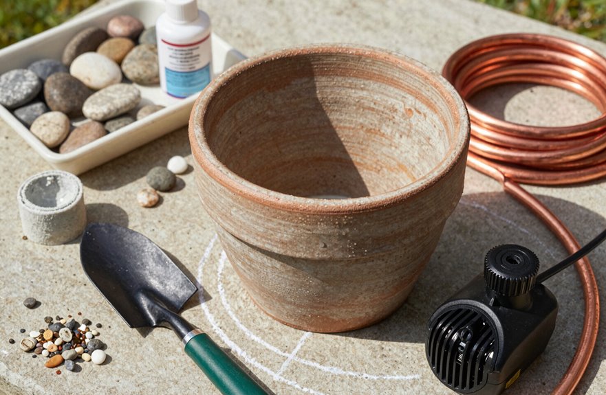 wide shallow pot setup with stacked trays