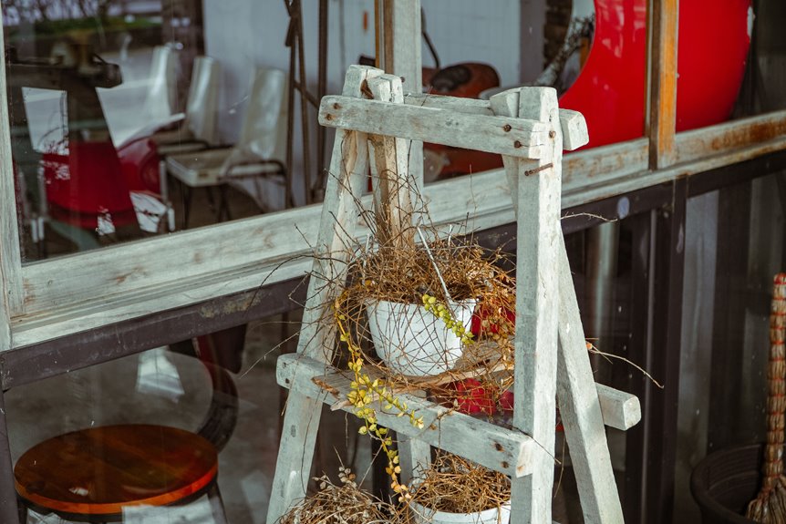 wood plant stand in six steps